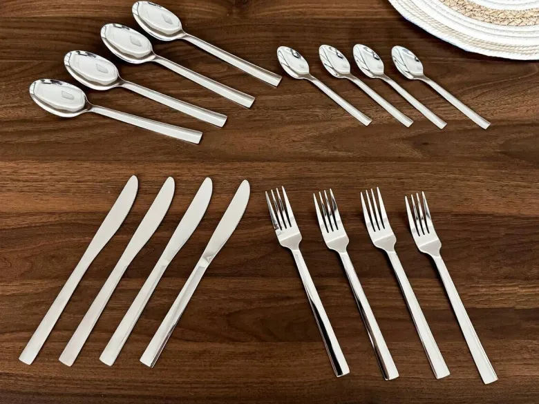 Sensation Besteck silber Edelstahl 16 tlg.