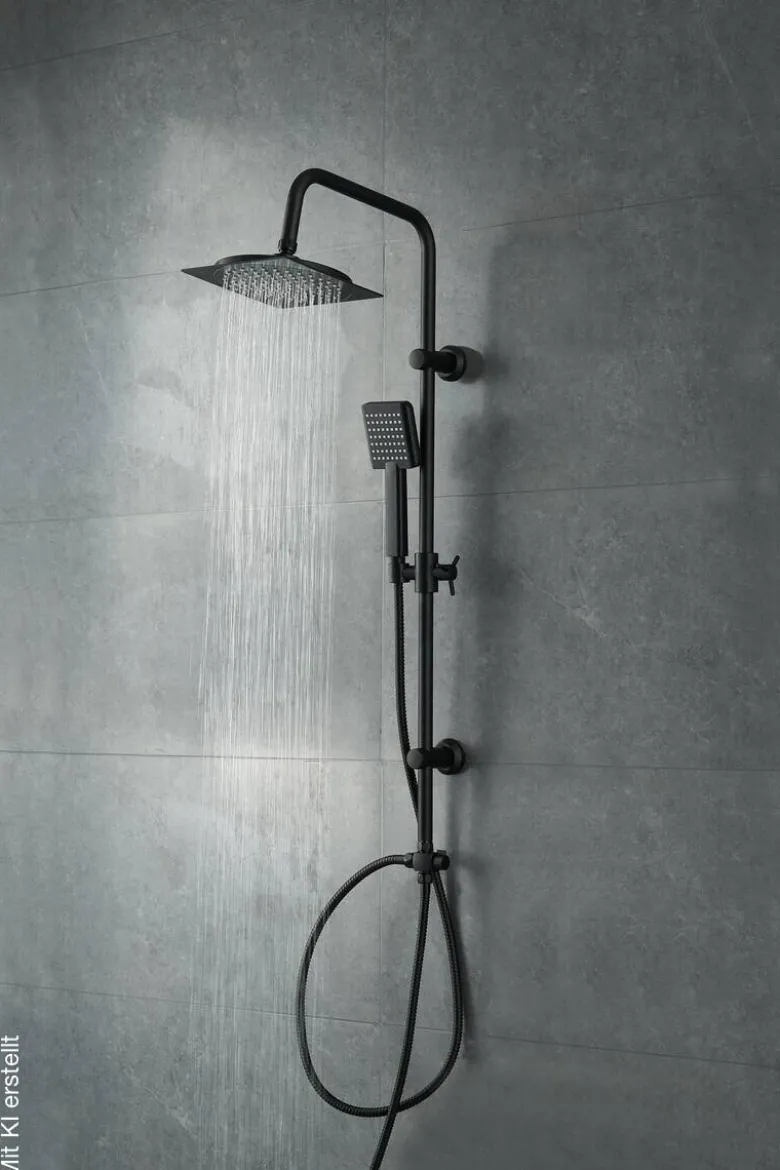 Sensation Duschsystem Wellness schwarz H: ca. 100 cm