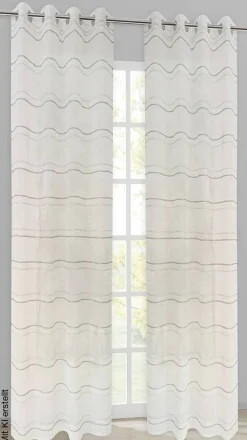 Ösenvorhang Bamberg grau B/L: ca. 140x245 cm