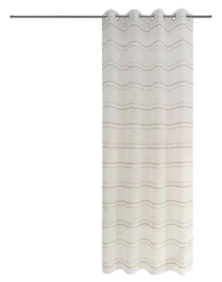 Ösenvorhang Bamberg natur B/L: ca. 140x245 cm