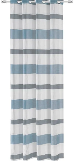 Ösenvorhang Caro blau B/L: ca. 140x245 cm