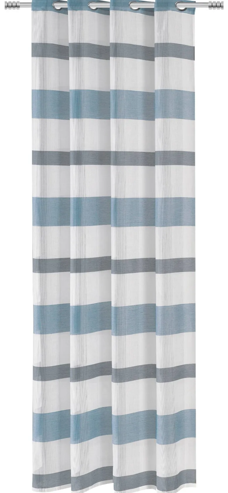 Ösenvorhang Caro blau B/L: ca. 140x245 cm
