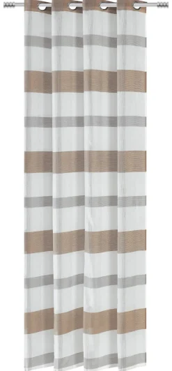 Ösenvorhang Caro braun B/L: ca. 140x245 cm