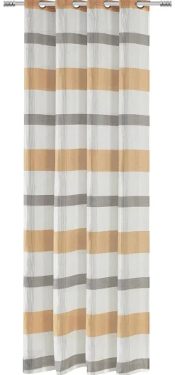 Ösenvorhang Caro messing B/L: ca. 140x245 cm