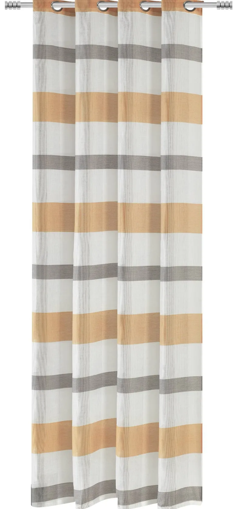 Ösenvorhang Caro messing B/L: ca. 140x245 cm