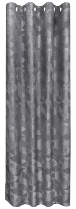 Ösenvorhang Chemnitz dunkelgrau B/L: ca. 140x245 cm