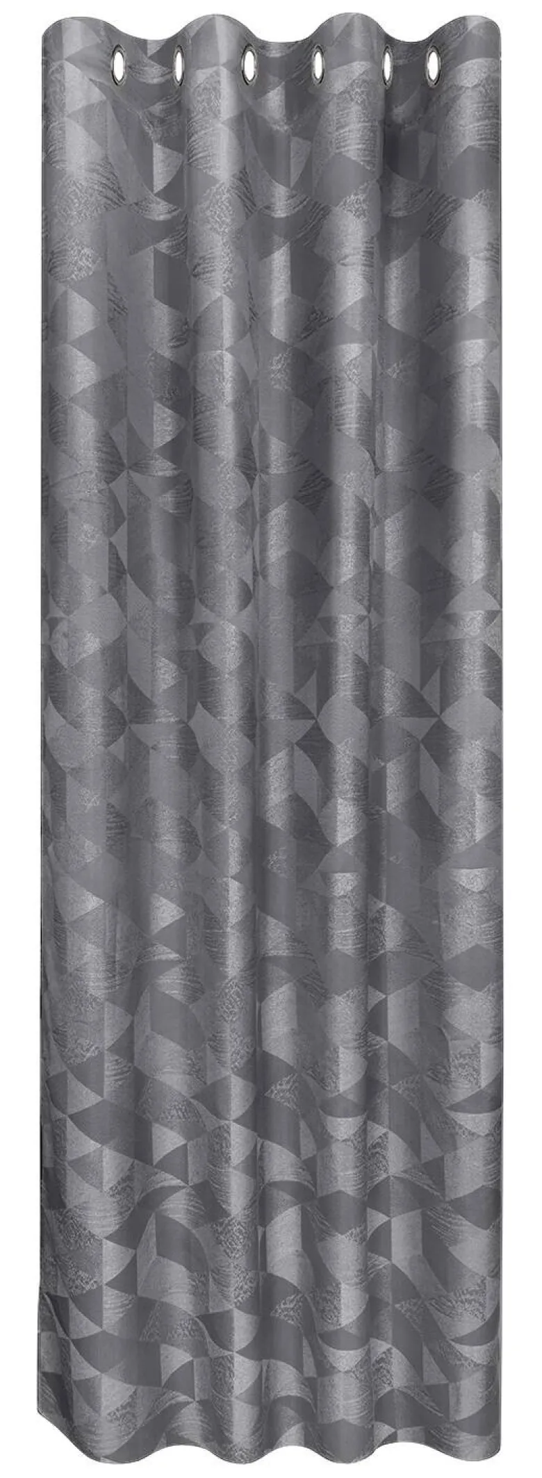 Ösenvorhang Chemnitz dunkelgrau B/L: ca. 140x245 cm