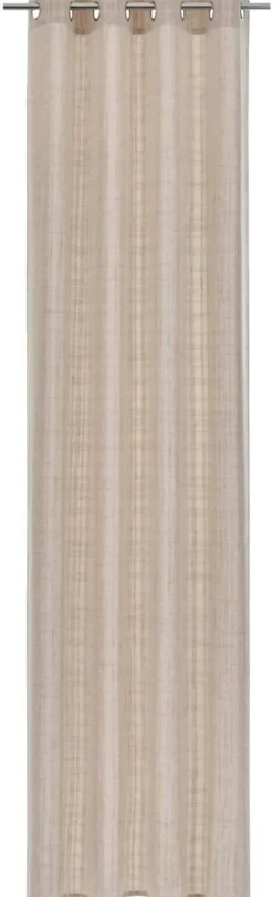 Ösenvorhang Kim taupe B/L: ca. 140x245 cm