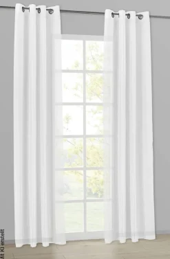 Ösenvorhang Lucy champagner B/L: ca. 140x245 cm