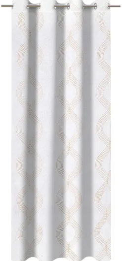 Ösenvorhang Nele weiß B/L: ca. 135x245 cm