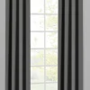 Ösenvorhang Samt anthrazit B/L: ca. 135x245 cm