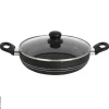 Servierpfanne schwarz Aluminium