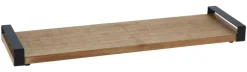 Serviertablett natur Holz B/H/L: ca. 14,5x4x50 cm