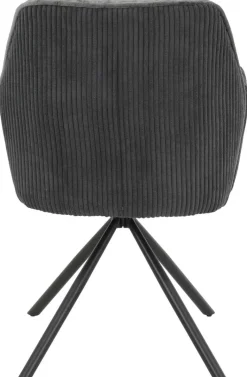 Sessel Amira anthrazit Metall Samt B/H/T: ca. 56x89x61 cm