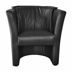 Sessel Lux schwarz Kunstleder B/H/T: ca. 71x78x65 cm