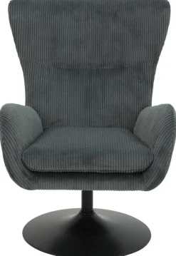 Sessel Samos dunkelgrau Microfaser B/H/T: ca. 72x96x81 cm