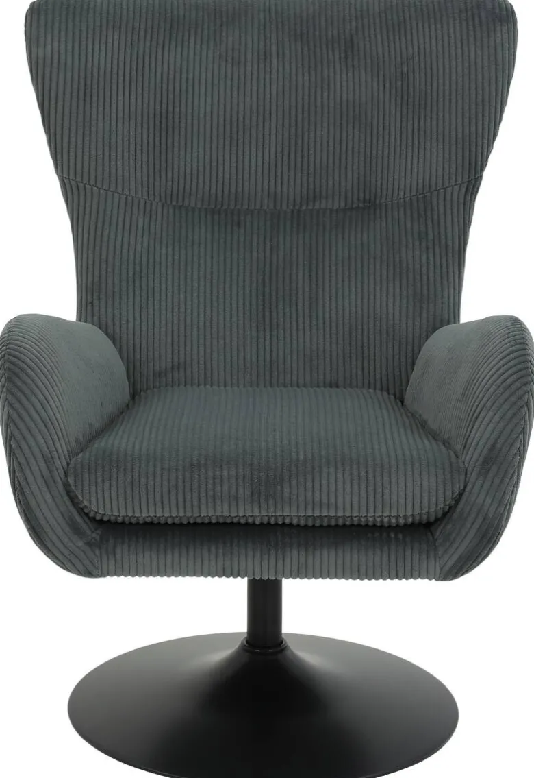 Sessel Samos dunkelgrau Microfaser B/H/T: ca. 72x96x81 cm