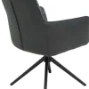 Sessel Udine, 2er-Set anthrazit Webstoff Microfaser B/H/T: ca. 62x90,5x66 cm