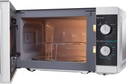 Sharp Mikrowelle mit Grill YC-MG01E-S silber Glas B/H/T: ca. 44x25,8x34,4 cm