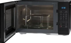 Sharp Mikrowelle mit Grill YC-MG252AE-B schwarz Stahl B/H/T: ca. 47,2x28x34,5 cm