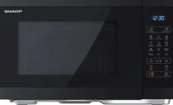 Sharp Mikrowelle mit Grill YC-MG252AE-B schwarz Stahl B/H/T: ca. 47,2x28x34,5 cm