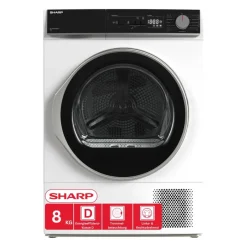 Sharp Wärmepumpentrockner KD-NHA8S6GW1D-DE weiß B/H/T: ca. 59,6x84,6x60,9 cm ca. 80 kg