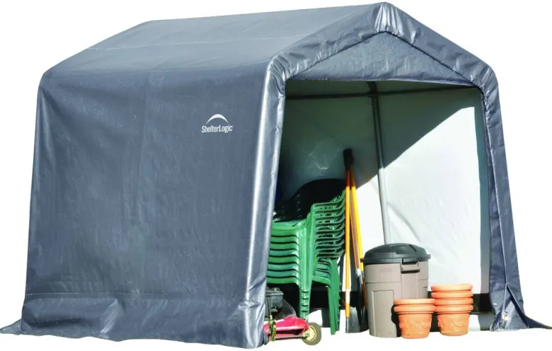 ShelterLogic Foliengerätehaus 5,76m² B/H/T: ca. 240x240x240 cm
