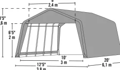 ShelterLogic Weidezelt B/H/T: ca. 380x260x610 cm