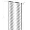 Sichtschutz anthrazit Aluminium B/H/L: ca. 6x234x93 cm