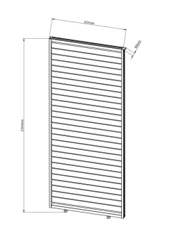 Sichtschutz anthrazit Aluminium B/H/L: ca. 6x234x93 cm