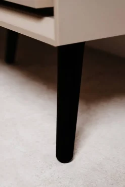 Sideboard Arona sand schwarz B/H/T: ca. 175x90x38 cm