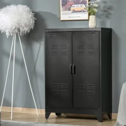 Sideboard 838-148BK schwarz B/H/T: ca. 75x110x33 cm