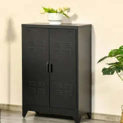 Sideboard 838-148BK schwarz B/H/T: ca. 75x110x33 cm