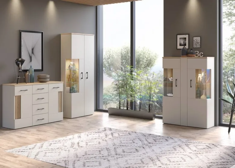 Sideboard Cashmere Eiche Nachbildung Spanplatte B/H/T: ca. 125x85x40 cm