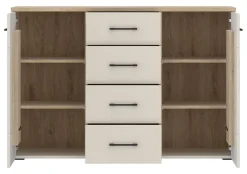 Sideboard Cashmere Eiche Nachbildung Spanplatte B/H/T: ca. 125x85x40 cm