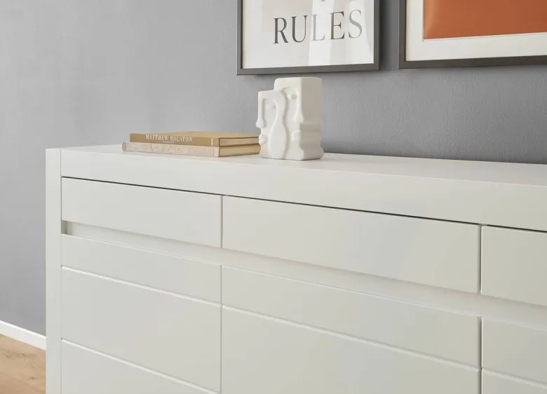 Sideboard Chester weiß matt B/H/T: ca. 217x90x42 cm