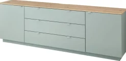 Sideboard Core salbei Eiche Artisan Nachbildung B/H/T: ca. 240x77x44 cm