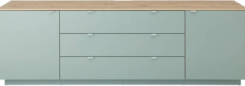 Sideboard Core salbei Eiche Artisan Nachbildung B/H/T: ca. 240x77x44 cm