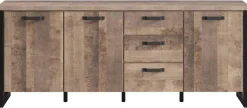 Sideboard Emile Eiche Tabak Nachbildung B/H/T: ca. 214x86x45 cm