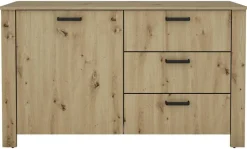 Sideboard FARO Eiche schwarz B/H/T: ca. 140x84x40 cm