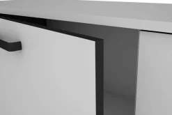 Sideboard FARO weiß schwarz B/H/T: ca. 160x84x40 cm