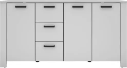 Sideboard FARO weiß schwarz B/H/T: ca. 160x84x40 cm