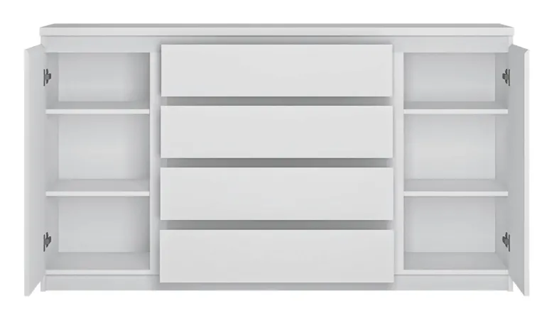 Sideboard Fribo Alpinweiß Spanplatte B/H/T: ca. 165x93x40 cm