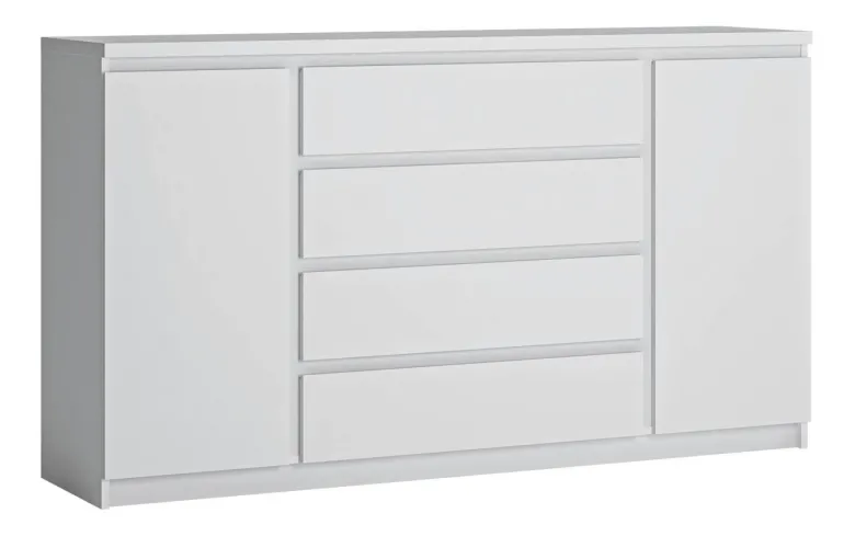 Sideboard Fribo Alpinweiß Spanplatte B/H/T: ca. 165x93x40 cm