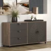 Sideboard Fusion Eiche dunkel Nachbildung bronze Optik B/H/T: ca. 176x86x42 cm