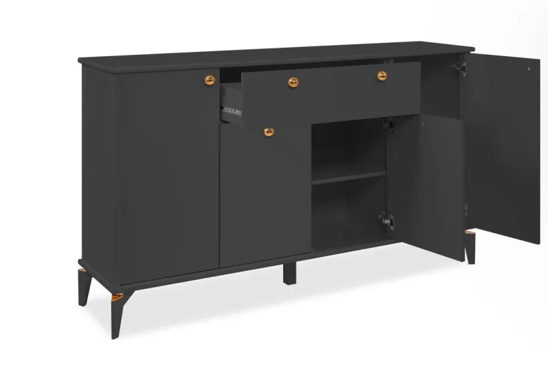Sideboard Izmir anthrazit B/H/T: ca. 158x90x36 cm