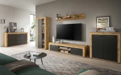 Sideboard Jam Eiche Wotan Nachbildung grau B/H/T: ca. 125x80x35 cm