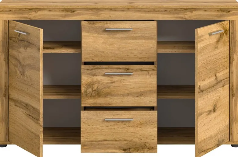 Sideboard Jam Eiche Wotan Nachbildung B/H/T: ca. 125x80x35 cm