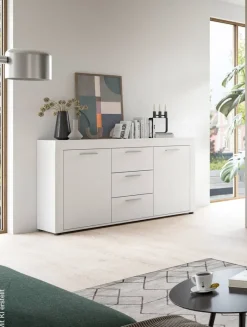 Sideboard Jam weiß B/H/T: ca. 125x80x35 cm