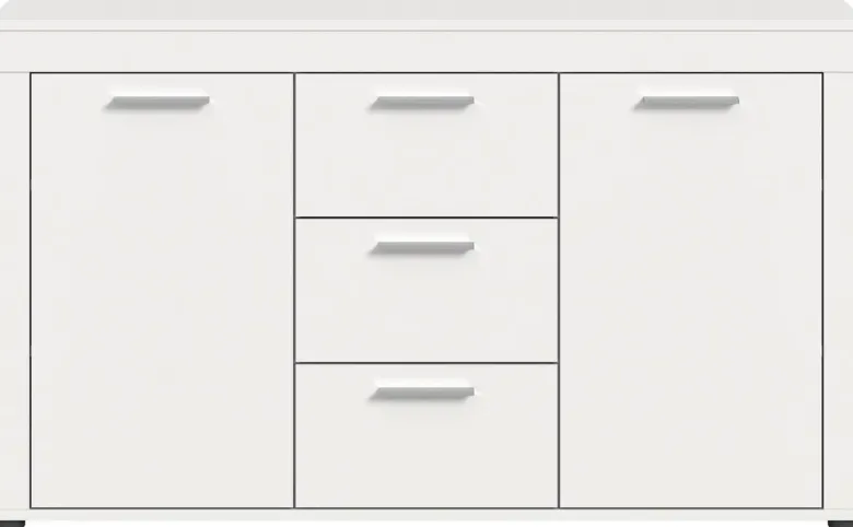 Sideboard Jam weiß B/H/T: ca. 125x80x35 cm